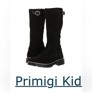 PRIMIGI KIDS Girls Black Tall Suede boots Size 30 (US 12)